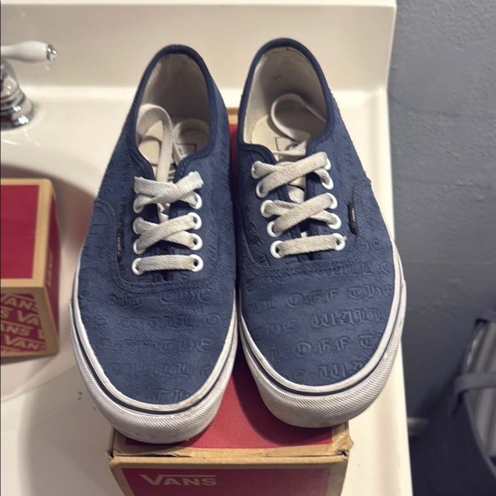 Vans Blue Canvas Sneakers Classic Style